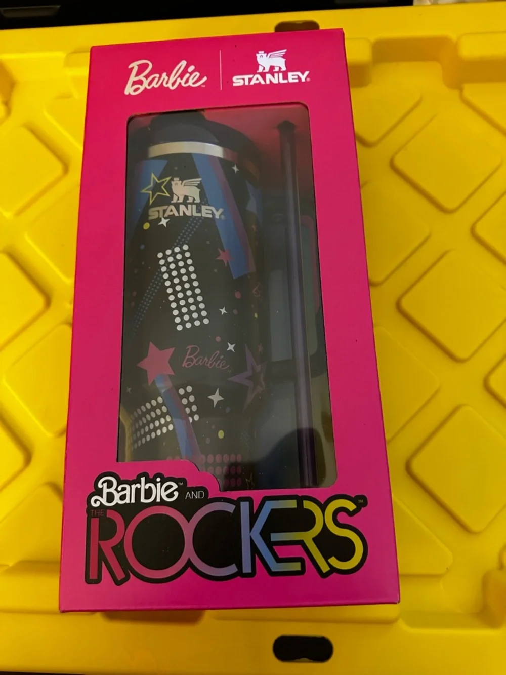 Stanley Black Barbie Star & Neon Graphic Insulated Tumbler with Handle - Picture 7 of 7